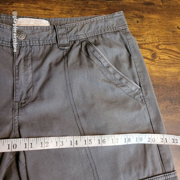 Eddie Bauer Cargo Pants 10 Rip Stop Type 46-1-18-C Mid Rise Gray Gorpcore - Picture 11 of 16